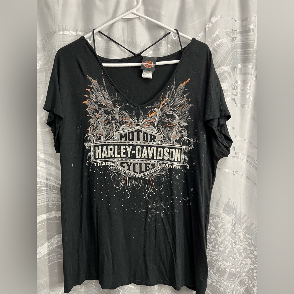 Women’s Harley Davidson Bling top